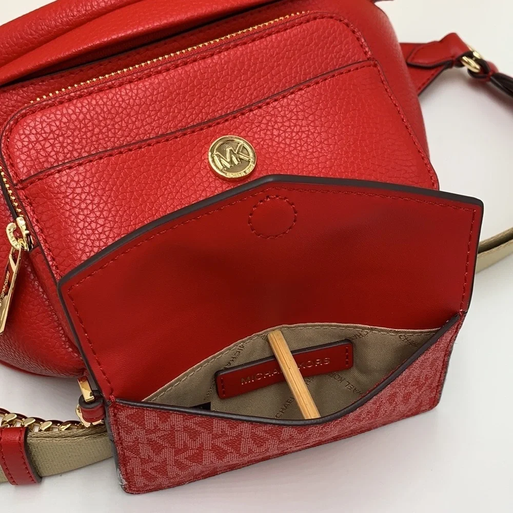 MICHAEL KORS Maisie Large Pebbled Leather 2-in-1 Waistpack Fannypack Crossbody
